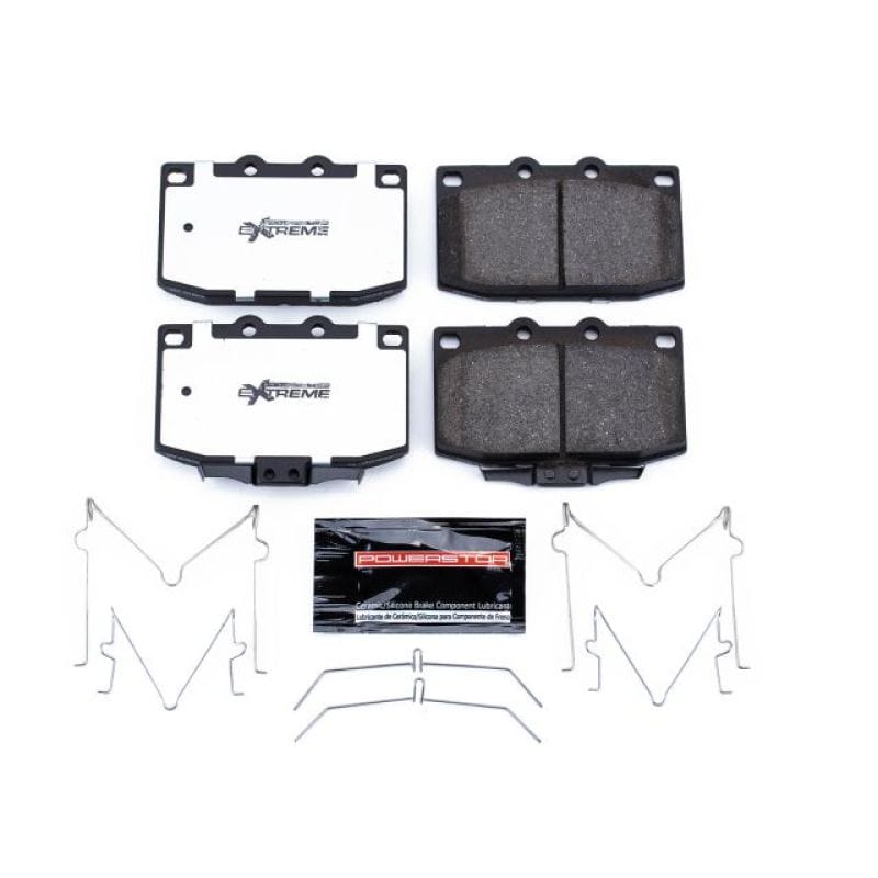 PowerStop — PowerStop - Z26 Performance Carbon-Fiber Ceramic Brake Pads with Hardware Kit