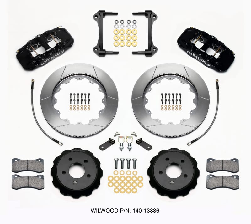 Wilwood — KIT,FRONT,MUSTANG,2015-UP,AERO6,14.00 ROTOR,W/LINES