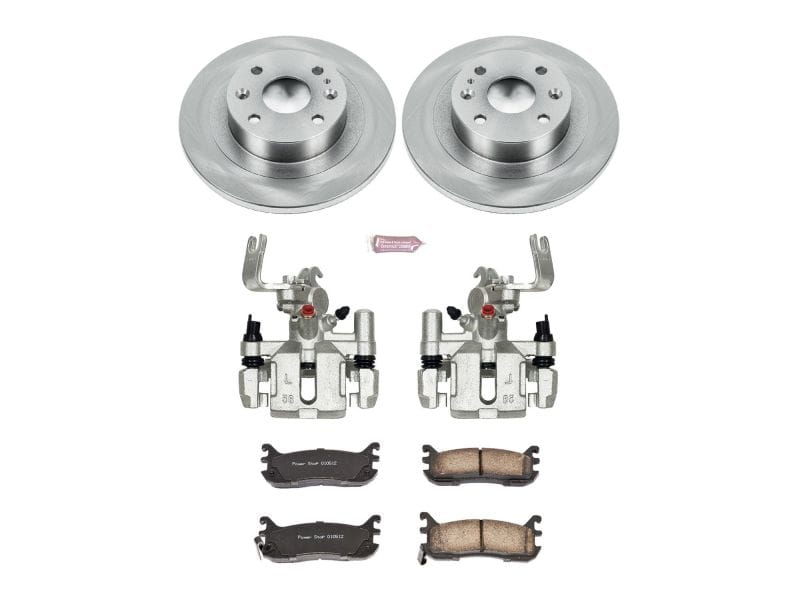 PowerStop — OE Stock Replacement Low-Dust Ceramic Brake Pad, Rotor and Caliper Kit