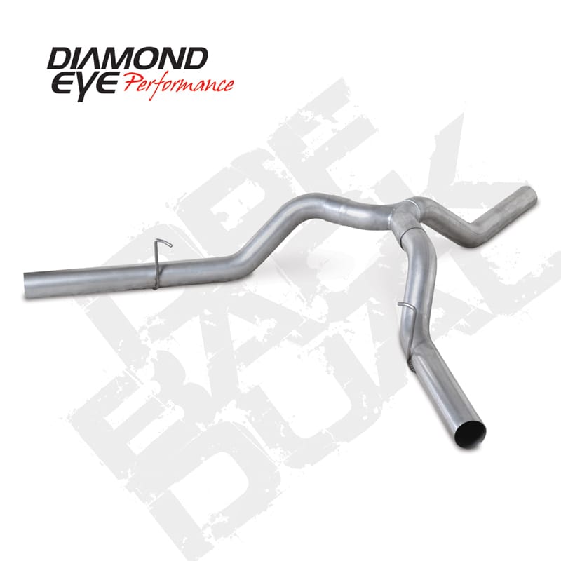 Diamond Eye Performance — 2014 DODGE 6.7L CUMMINS 2500 4 DOOR CREW SHORT BOX ONLY 4" DPF BACK DUAL ALUM