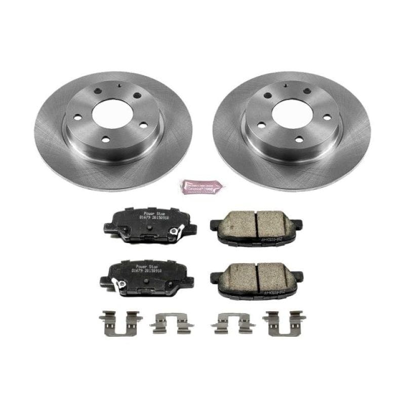 PowerStop — OE Stock Replacement Low-Dust Ceramic Brake Pad and Rotor Kit