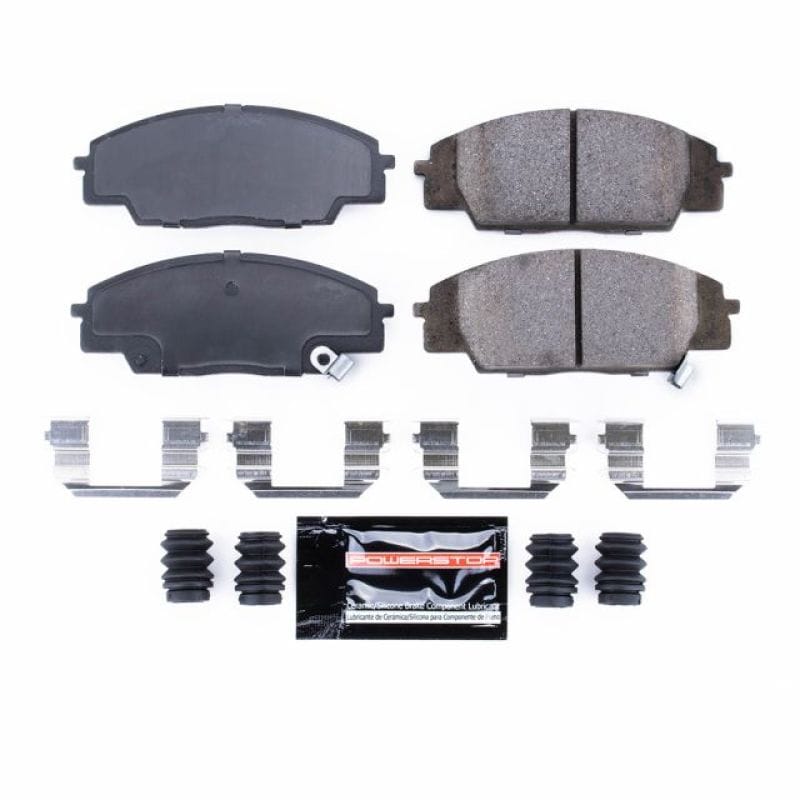PowerStop — PowerStop - Z23 Daily Driver Carbon-Fiber Ceramic Brake Pads with Hardware Kit