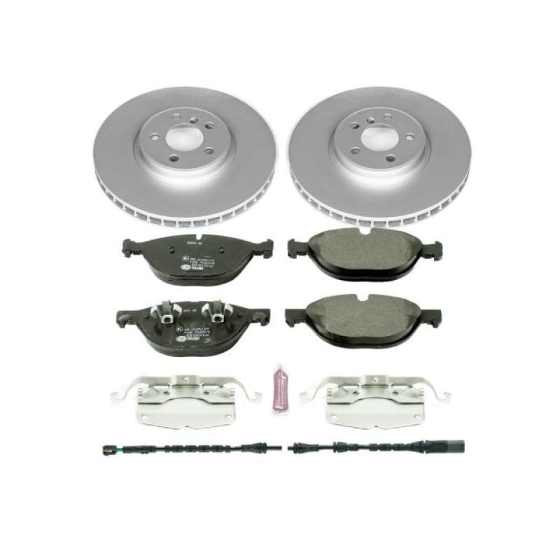 PowerStop — Genuine Geomet Coated Rotors, ECE-R90 Brake Pads + Hardware Kit