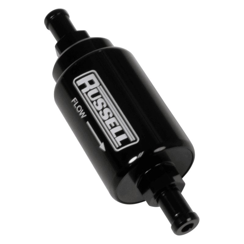 Russell — 5/16 Male To 5/16 Male, Check Valve Barbed Black Anodized
