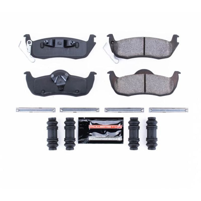 PowerStop — PowerStop - Z23 Daily Driver Carbon-Fiber Ceramic Brake Pads with Hardware Kit