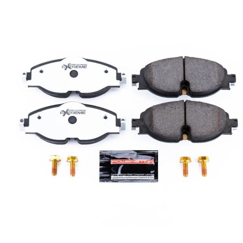 PowerStop — PowerStop - Z26 Performance Carbon-Fiber Ceramic Brake Pads with Hardware Kit