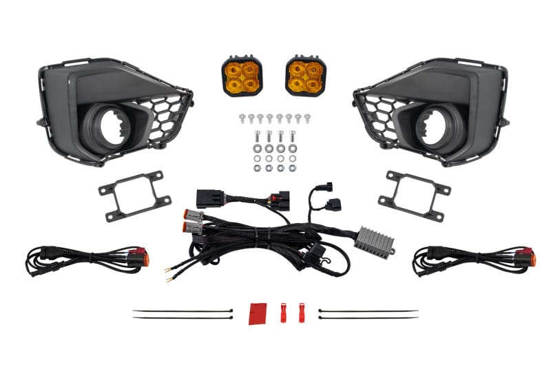 Diode Dynamics — Diode Dynamics 2031 Ford Mustang GT SS3 Add-On Fog Lamp Kit Yellow Max