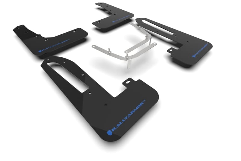 Rally Armor — Black Mud Flap/Nitrous Blue Logo