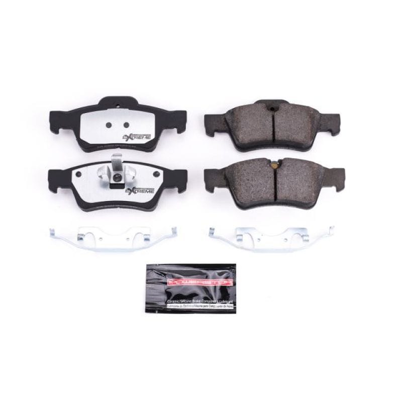PowerStop — PowerStop - Z26 Performance Carbon-Fiber Ceramic Brake Pads with Hardware Kit