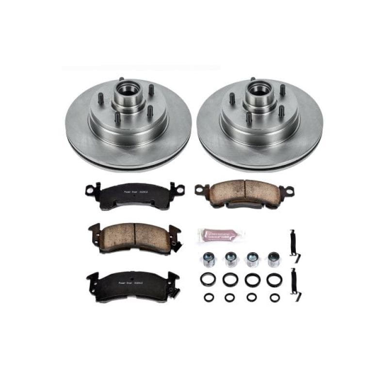 PowerStop — OE Stock Replacement Low-Dust Ceramic Brake Pad and Rotor Kit