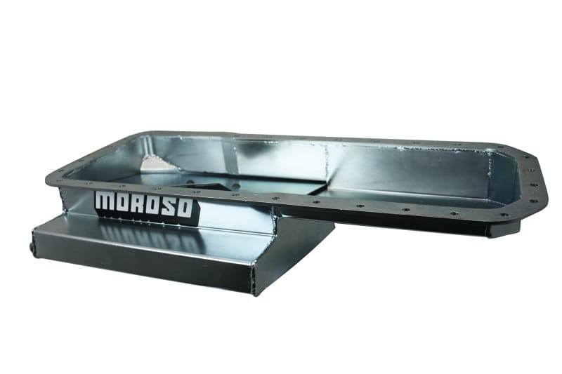 Moroso — Moroso Datsun/Nissan L24/L26/L28 Road Race Baffled Wet Sump 7qt 6.25in Steel Oil Pan