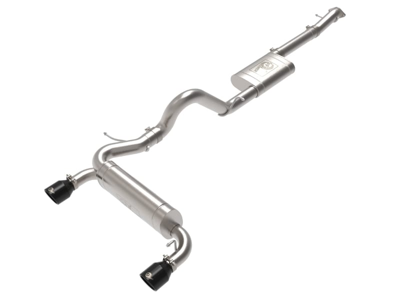 aFe — Vulcan Series 3 IN to 2-1/2 IN Stainless Steel Cat-Back Exhaust System Black