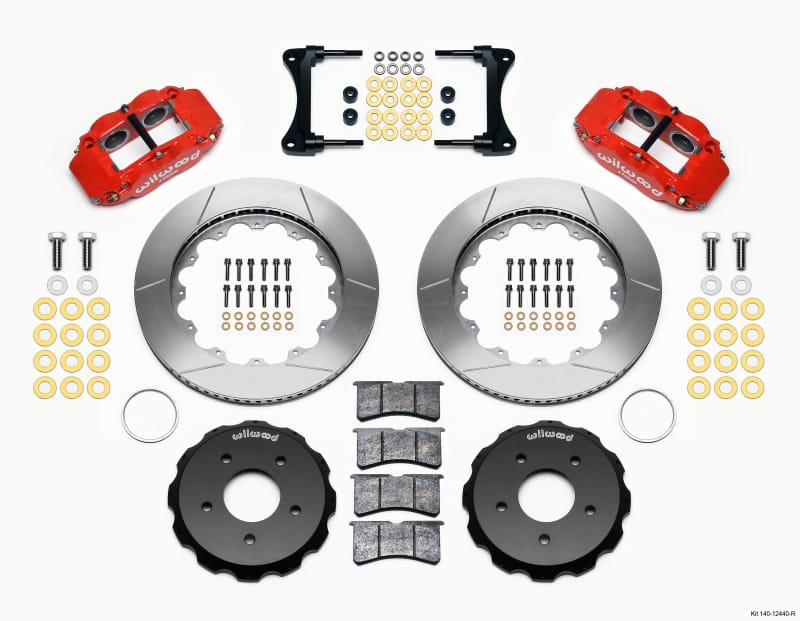 Wilwood — KIT,FRONT,JEEP JK,2007-18,FNSL6R,14.00 ROTOR,RED