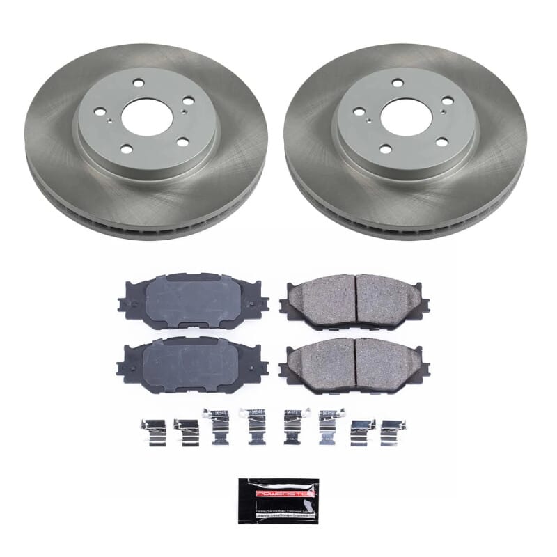 PowerStop — Semi-Coated Rotor and Low-Dust Ceramic Brake Pad Kit