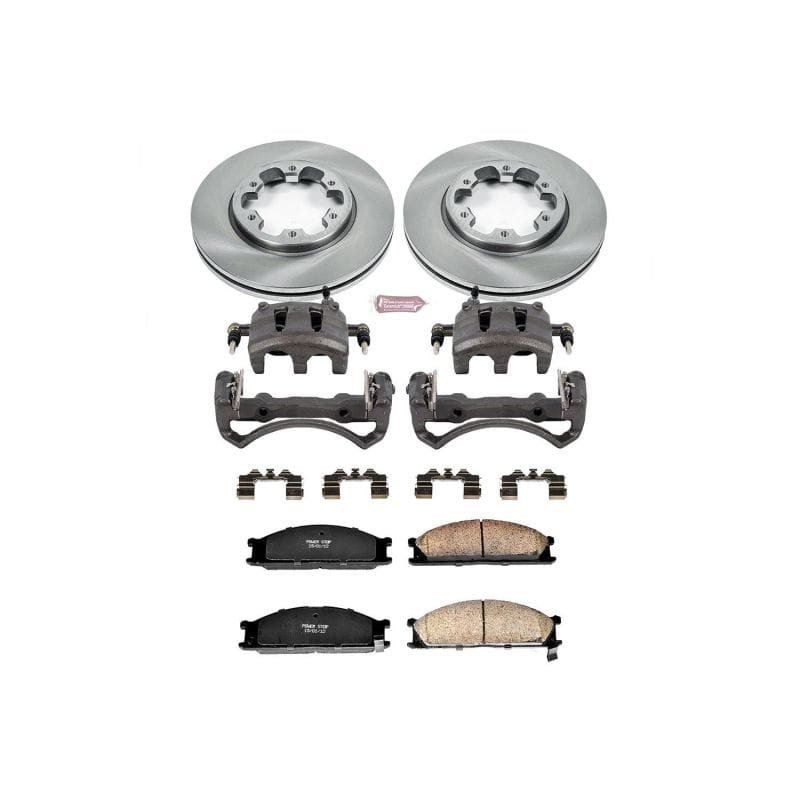 PowerStop — OE Stock Replacement Low-Dust Ceramic Brake Pad, Rotor and Caliper Kit