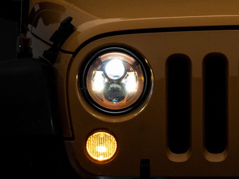 Raxiom — Raxiom 07-18 Jeep Wrangler JK 7-In LED Headlights Orange Housing- Clear Lens
Headlights