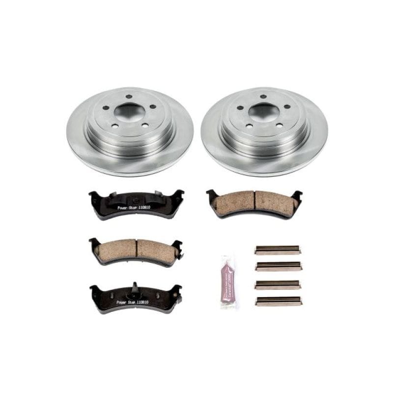 PowerStop — OE Stock Replacement Low-Dust Ceramic Brake Pad and Rotor Kit
