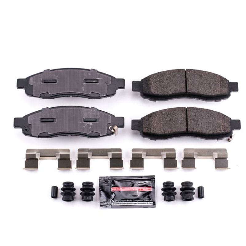PowerStop — PowerStop - Z23 Daily Driver Carbon-Fiber Ceramic Brake Pads with Hardware Kit