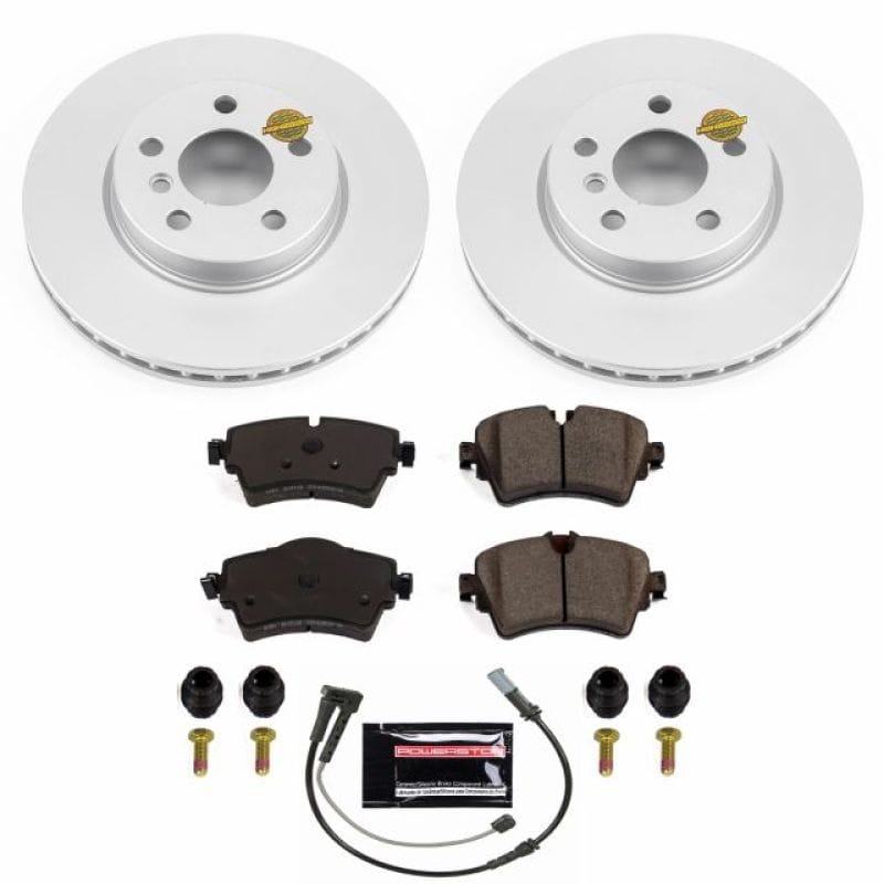 PowerStop — Genuine Geomet Coated Rotor and Carbon-Fiber Ceramic Brake Pad Kit