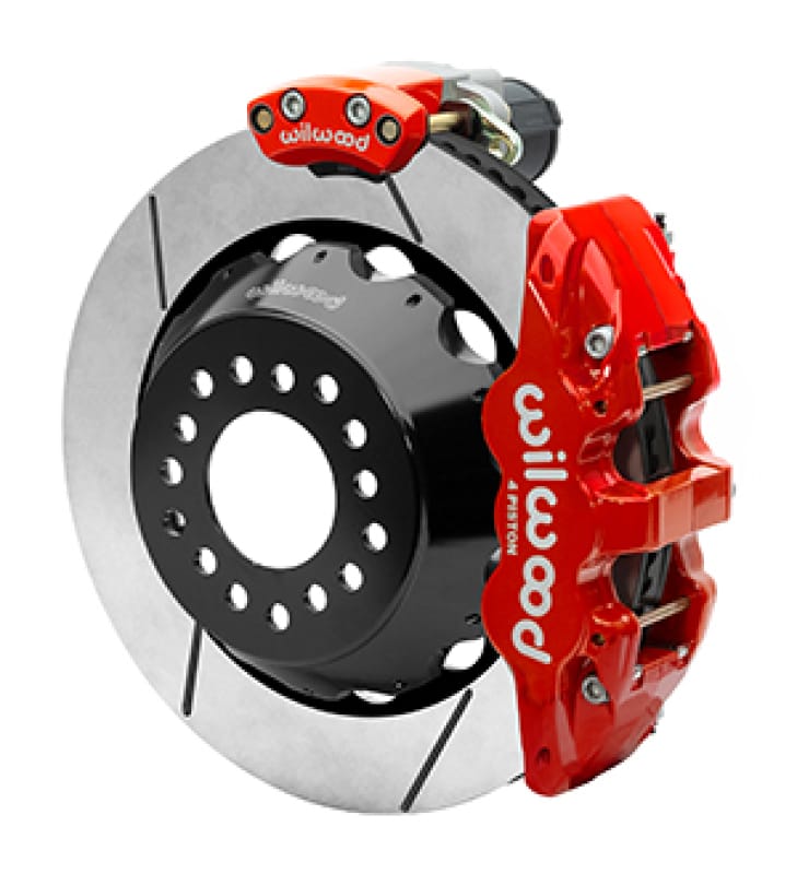 Wilwood — KIT,REAR,EPB,AERO4,12 BOLT,2.75 OFFSET 14.00 ROTOR,RED