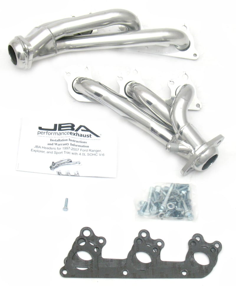 JBA — JBA 97-11 Ford Ranger 4.0L OHC w/Driver Side EGR 1-1/2in Primary Silver Ctd Cat4Ward Header
Exhaust Header