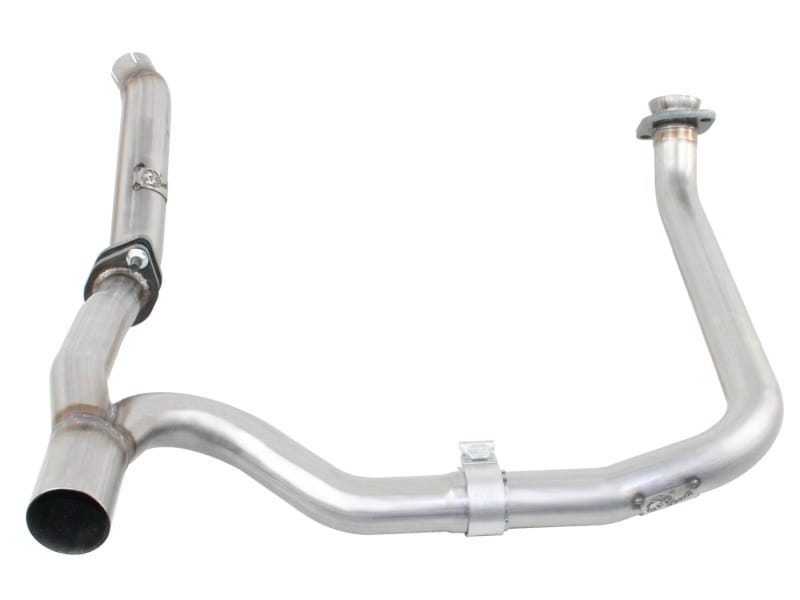 aFe — Twisted Steel 2 IN-2-1/2 IN Aluminized Steel Loop-Delete Downpipe & Y-Pipe