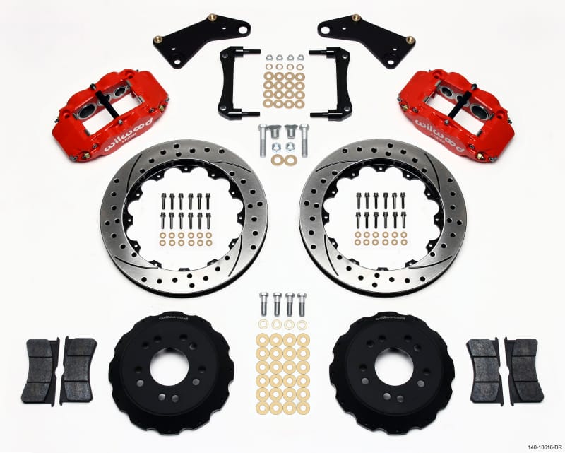 Wilwood — KIT,FRONT,VETTE,65-82,FNSL6R,13.00 ROTOR DRILLED,RED