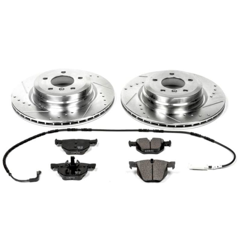 PowerStop — Z23 Daily Driver Carbon-Fiber Ceramic Brake Pad and Drilled & Slotted Rotor Kit