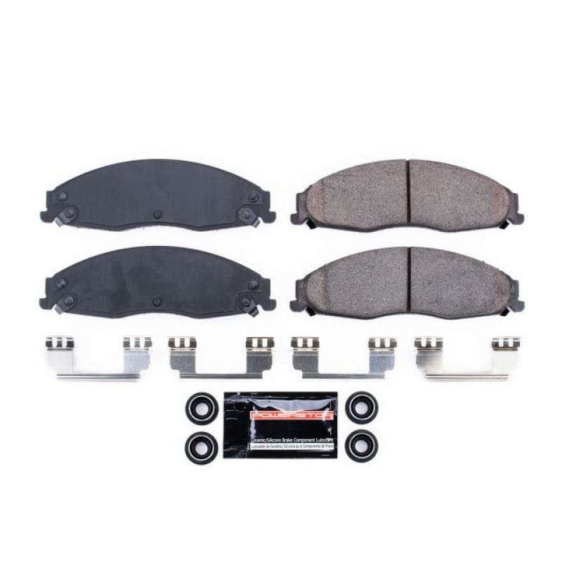 PowerStop — PowerStop - Z23 Daily Driver Carbon-Fiber Ceramic Brake Pads with Hardware Kit