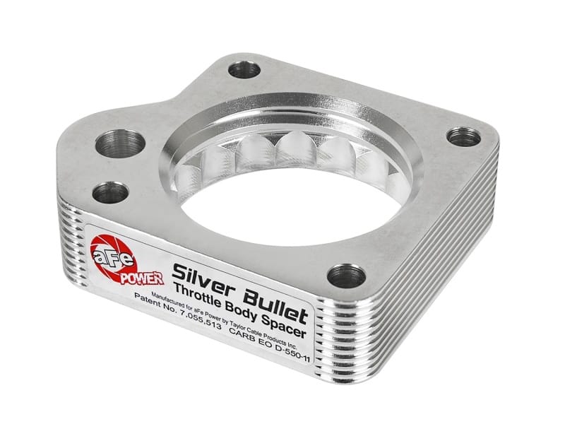 aFe — Silver Bullet Throttle Body Spacer Kit
Silver Bullet Throttle Body Spacer