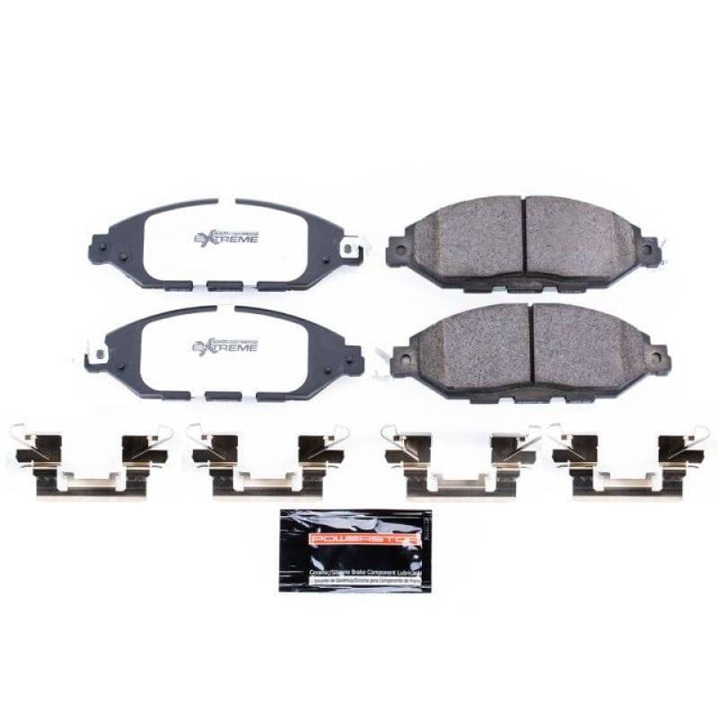 PowerStop — PowerStop - Z36 Truck and SUV Carbon-Fiber Ceramic Brake Pads with Hardware Kit