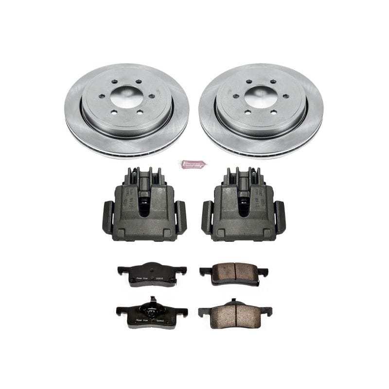 PowerStop — OE Stock Replacement Low-Dust Ceramic Brake Pad, Rotor and Caliper Kit