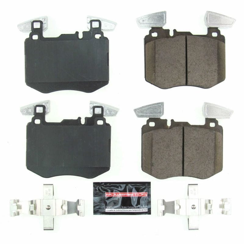 PowerStop — PowerStop - Z23 Daily Driver Carbon-Fiber Ceramic Brake Pads with Hardware Kit