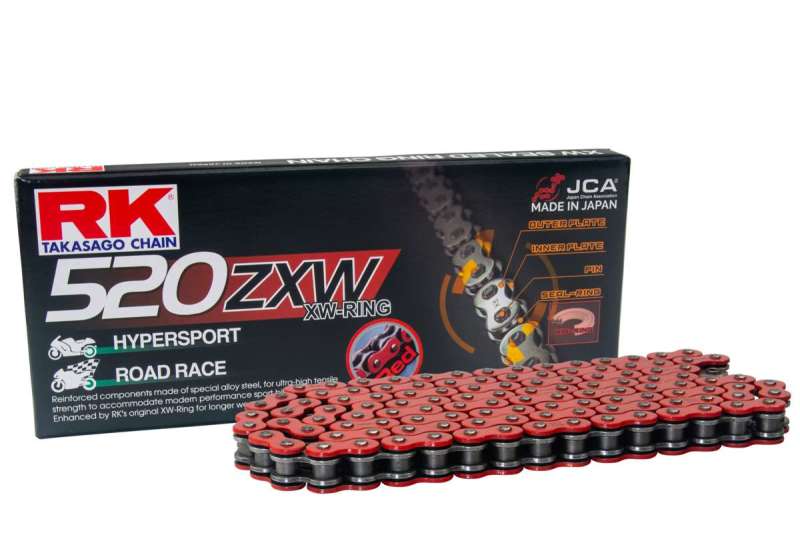 RK Chain — RK Chain RR520ZXW-120L XW-Ring - Red