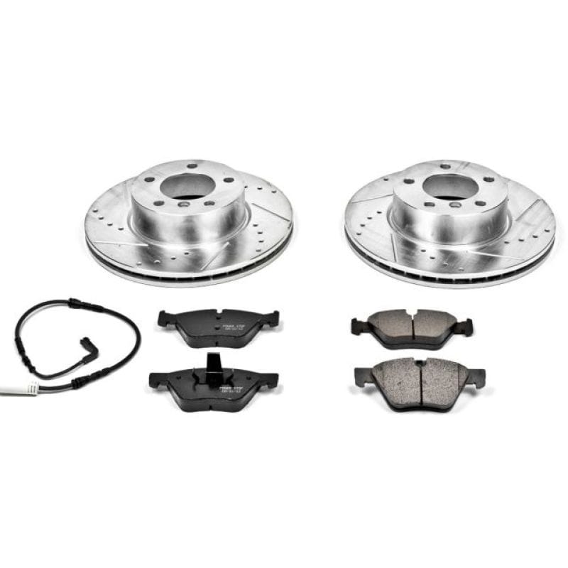 PowerStop — Z23 Daily Driver Carbon-Fiber Ceramic Brake Pad and Drilled & Slotted Rotor Kit