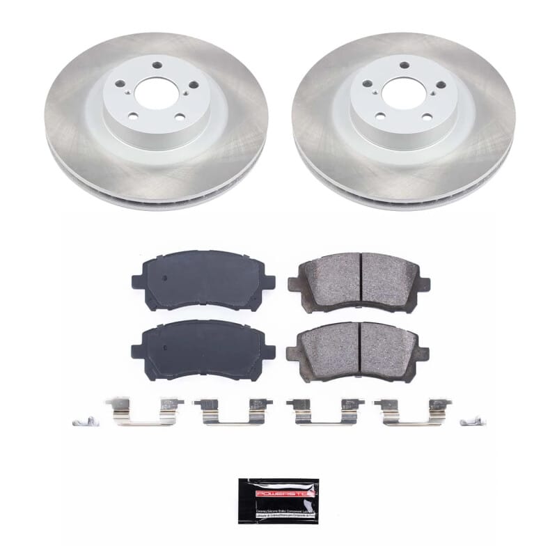 PowerStop — Semi-Coated Rotor and Low-Dust Ceramic Brake Pad Kit