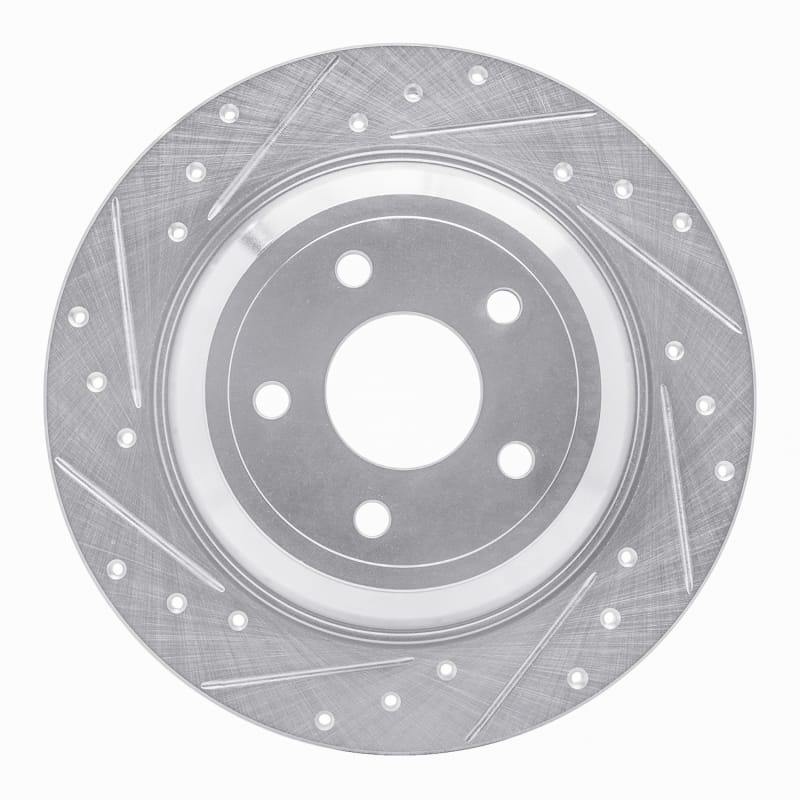 R1 Concepts — R1 Concepts Brake Rotor Drilled and Slotted Silver
