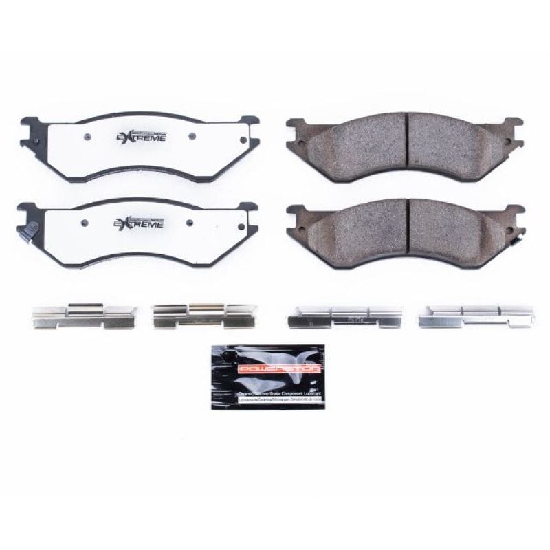 PowerStop — PowerStop - Z36 Truck and SUV Carbon-Fiber Ceramic Brake Pads with Hardware Kit
