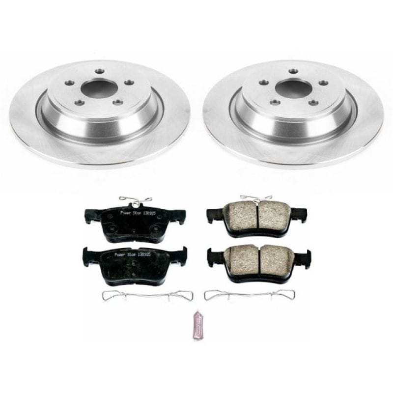 PowerStop — OE Stock Replacement Low-Dust Ceramic Brake Pad and Rotor Kit