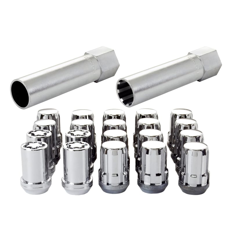 McGard — Tuner Style Cone Seat Wheel Installation Kit-Chrome-Clamshell
