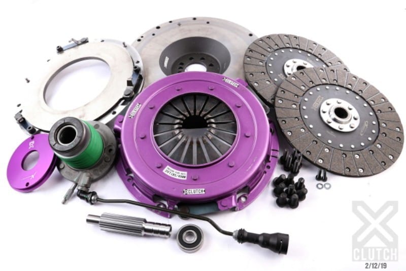 XCLUTCH — Clutch Kit Inc Flywheel + HRB; 10  1/2" Twin Solid Organic Discs