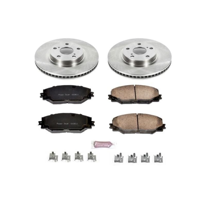 PowerStop — OE Stock Replacement Low-Dust Ceramic Brake Pad and Rotor Kit