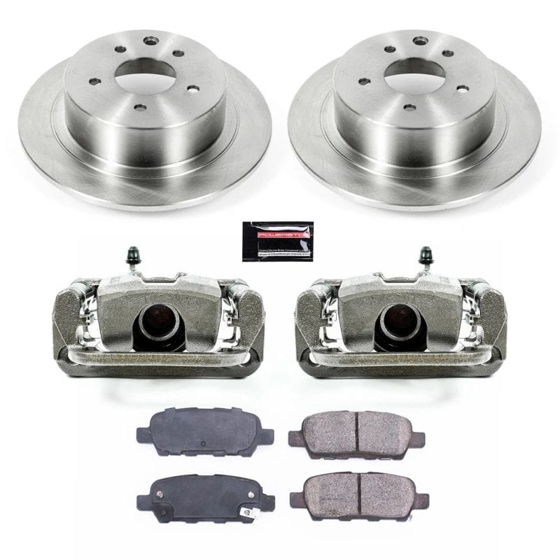 PowerStop — OE Stock Replacement Low-Dust Ceramic Brake Pad, Rotor and Caliper Kit