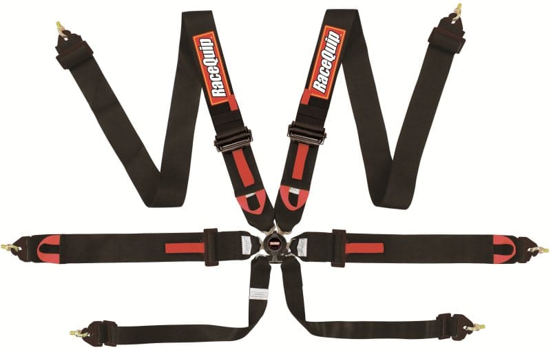 Racequip — RaceQuip Black FIA CAMLOCK 6pt Pull Down Lap