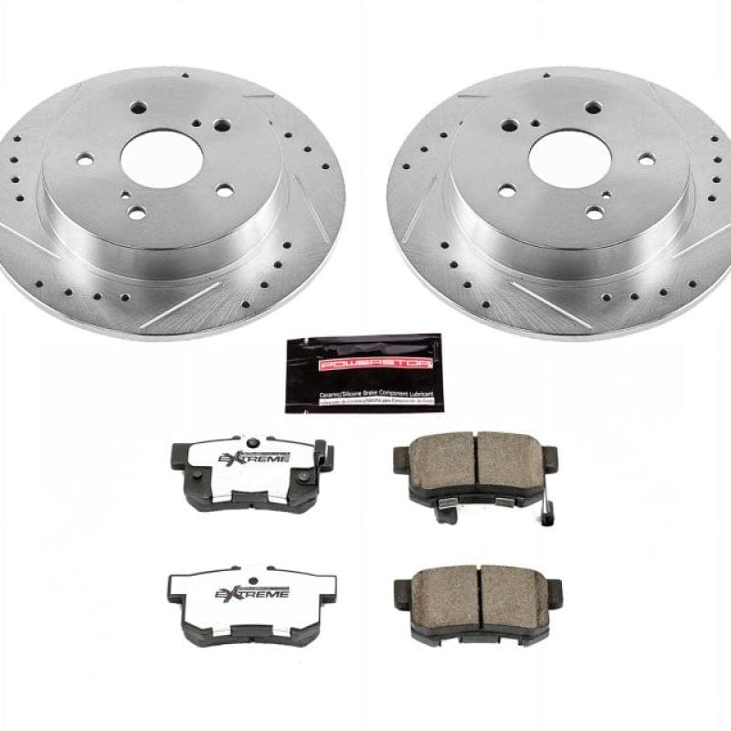 PowerStop — Z26 Street Performance Ceramic Brake Pad and Drilled & Slotted Rotor Kit