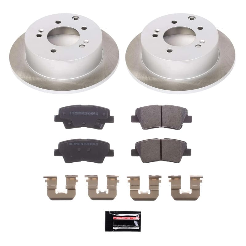 PowerStop — Semi-Coated Rotor and Low-Dust Ceramic Brake Pad Kit