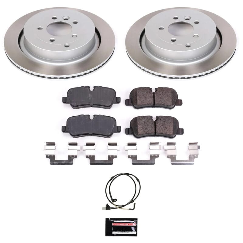 PowerStop — Semi-Coated Rotor and Low-Dust Ceramic Brake Pad Kit