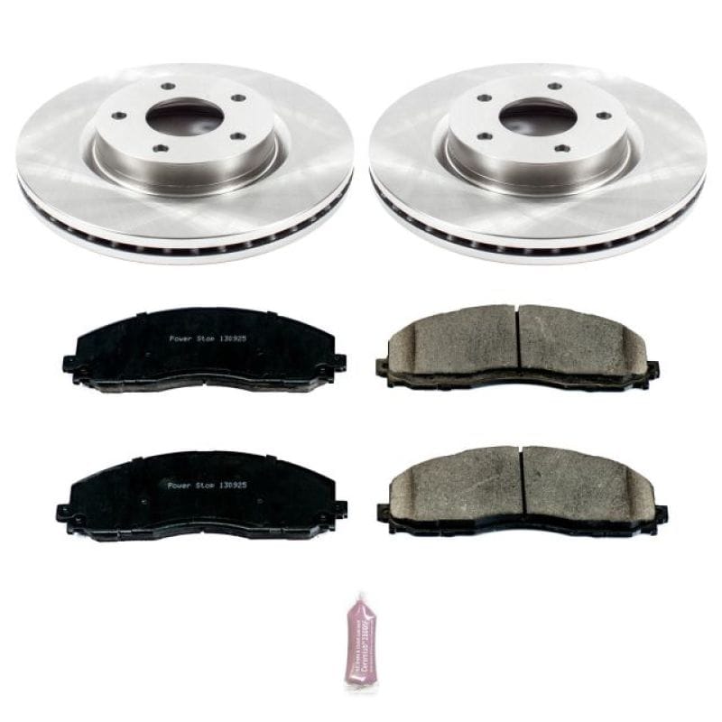 PowerStop — OE Stock Replacement Low-Dust Ceramic Brake Pad and Rotor Kit