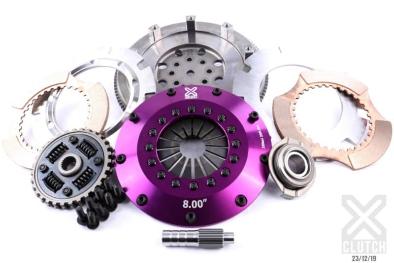 XCLUTCH — Clutch Kit Inc Chromoly Flywheel; 8" Twin Sprung Ceramic Clutch Discs