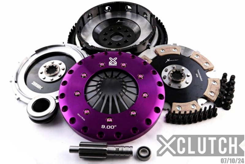 XCLUTCH — Clutch Kit Inc Chromoly Flywheel; 9" Twin Solid Ceramic Clutch Discs